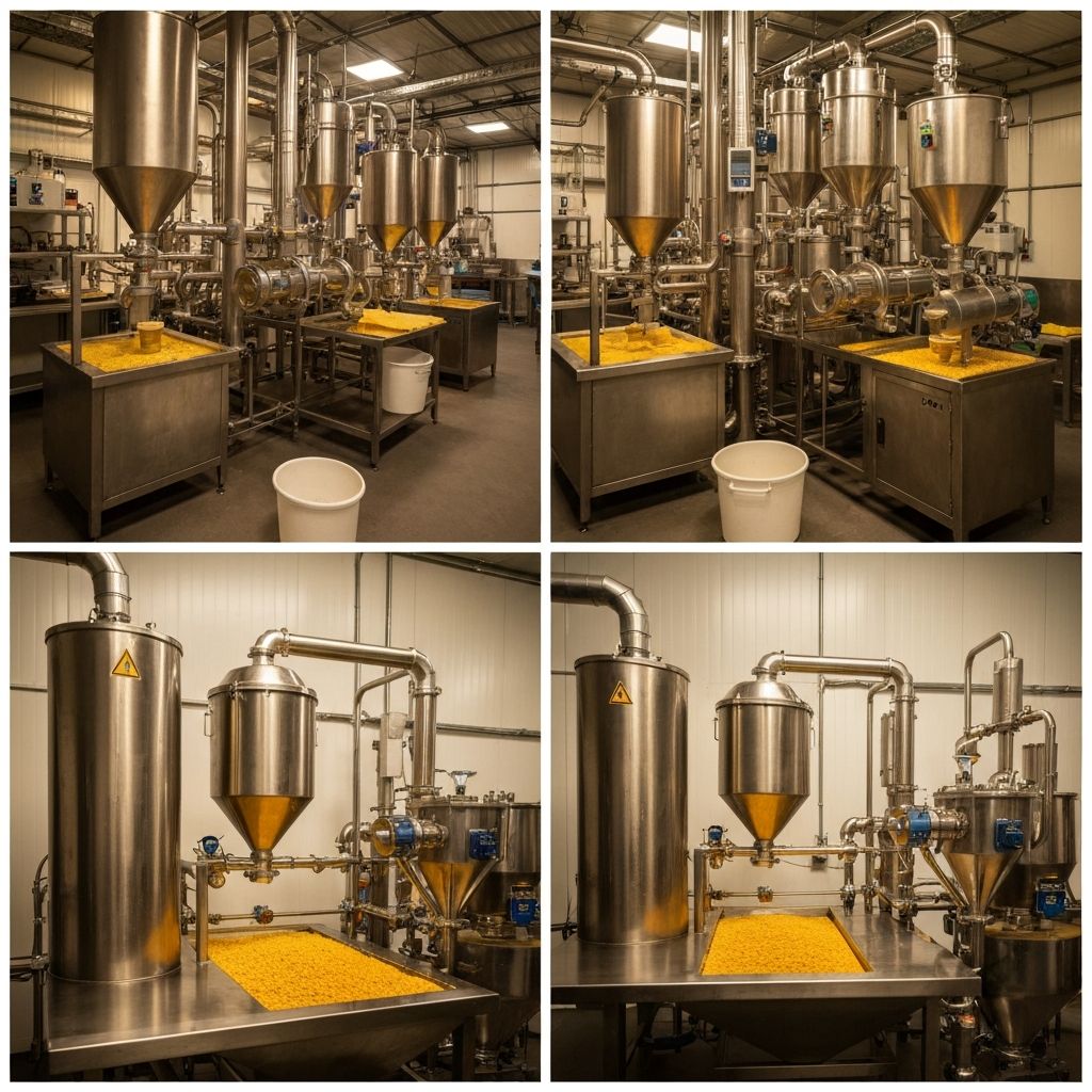 Beeswax processing and filtering facility